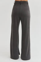 Brushed Stretch Woven Trousers