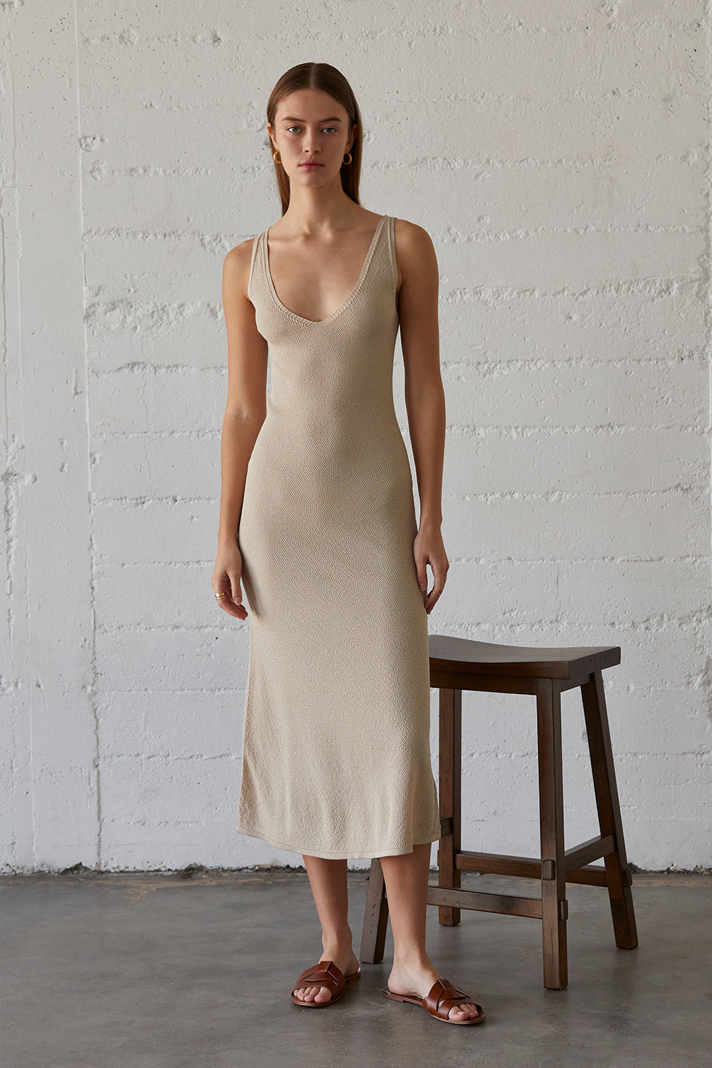 Zariyah Pebbled Knit Dress