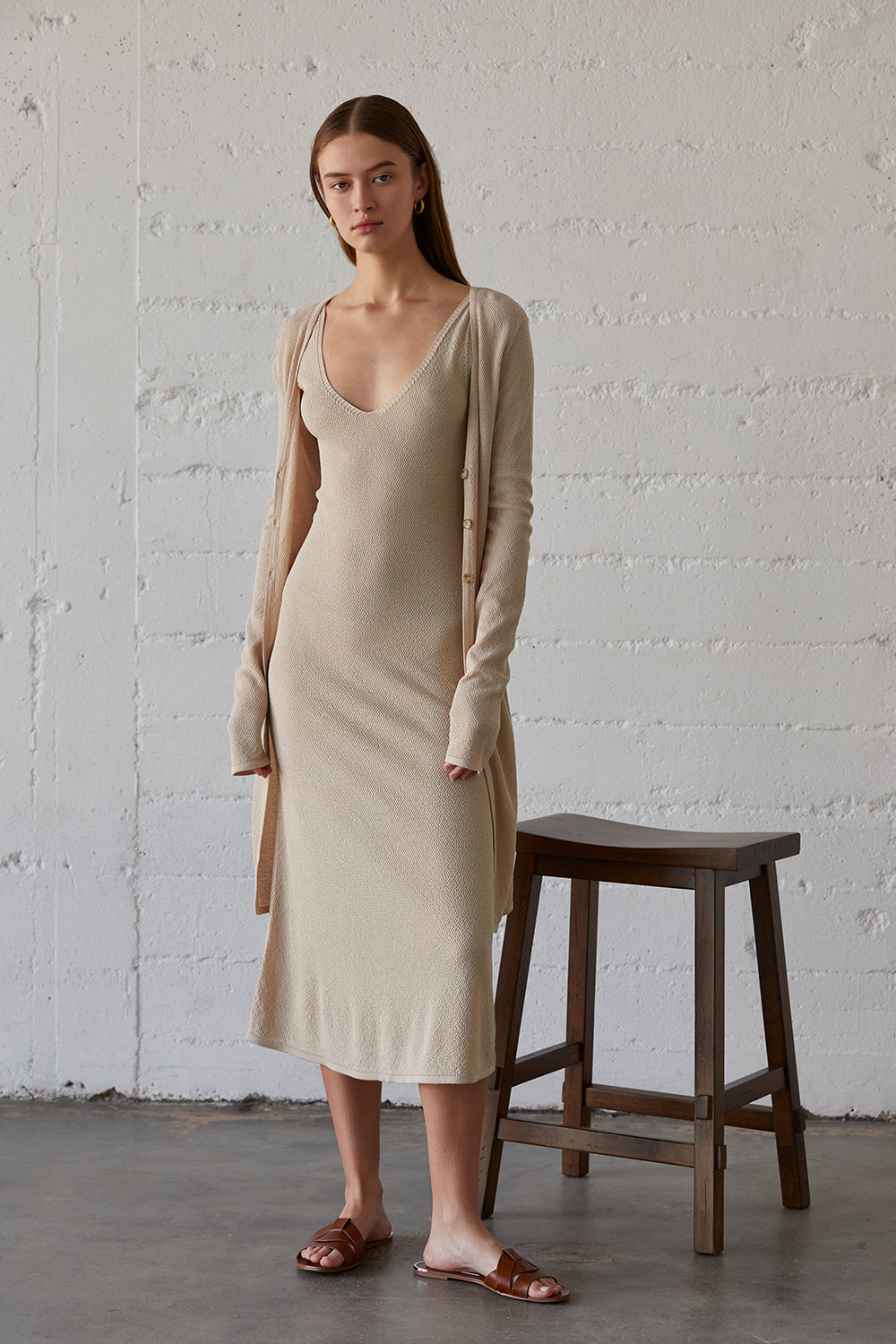 Zariyah Pebbled Knit Dress