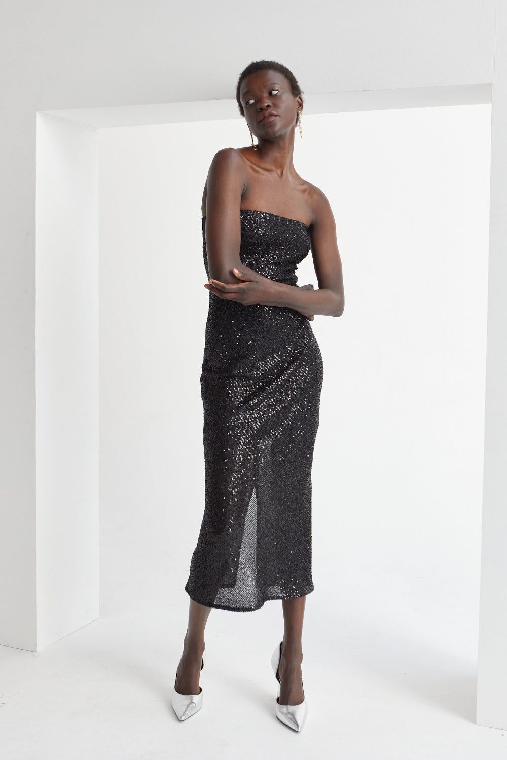 Helen Sequins Tube Dress
