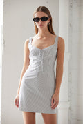 Hailey Pinstripe Mini Dress