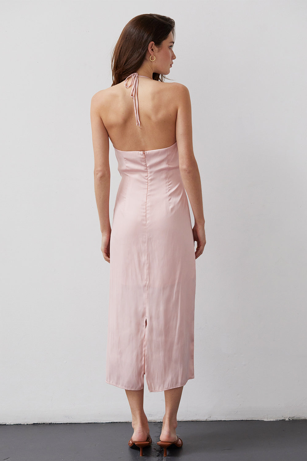 Satin Midi Dress