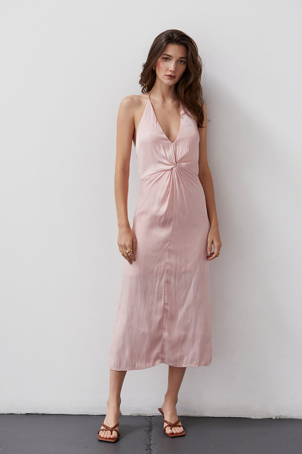Satin Midi Dress