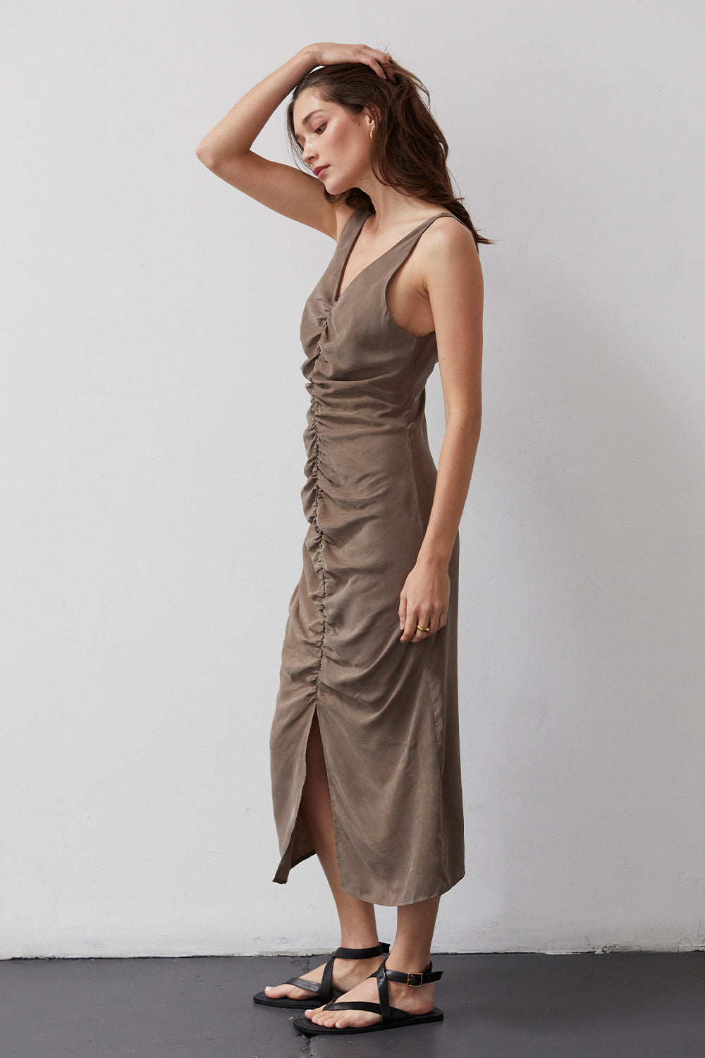 Jossalyn Cupro Midi Dress