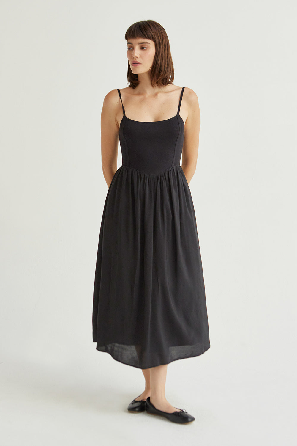Elena Mixed Media Dress
