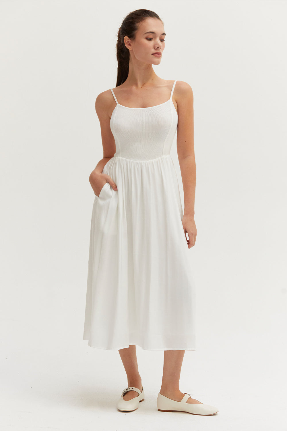 Elena Mixed Media Dress