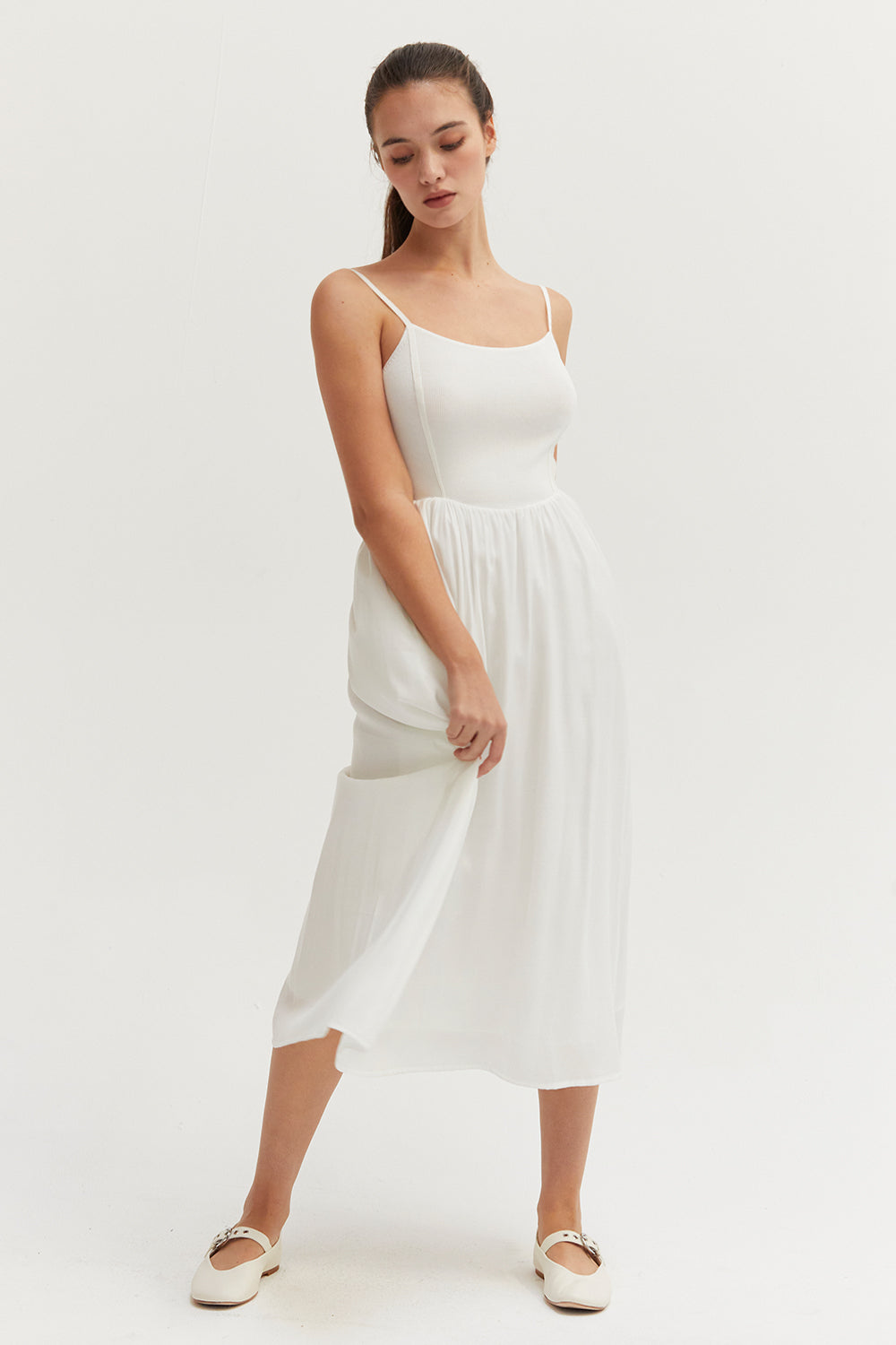 Elena Mixed Media Dress