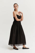 Tencel Blend Midi Dress