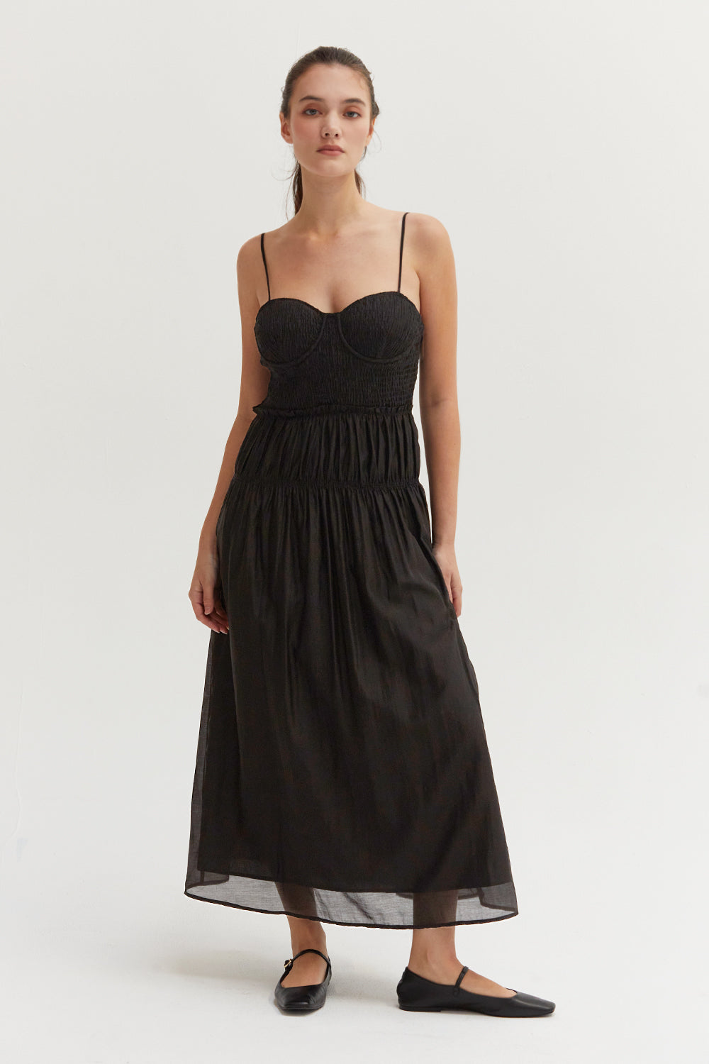 Tencel Blend Midi Dress