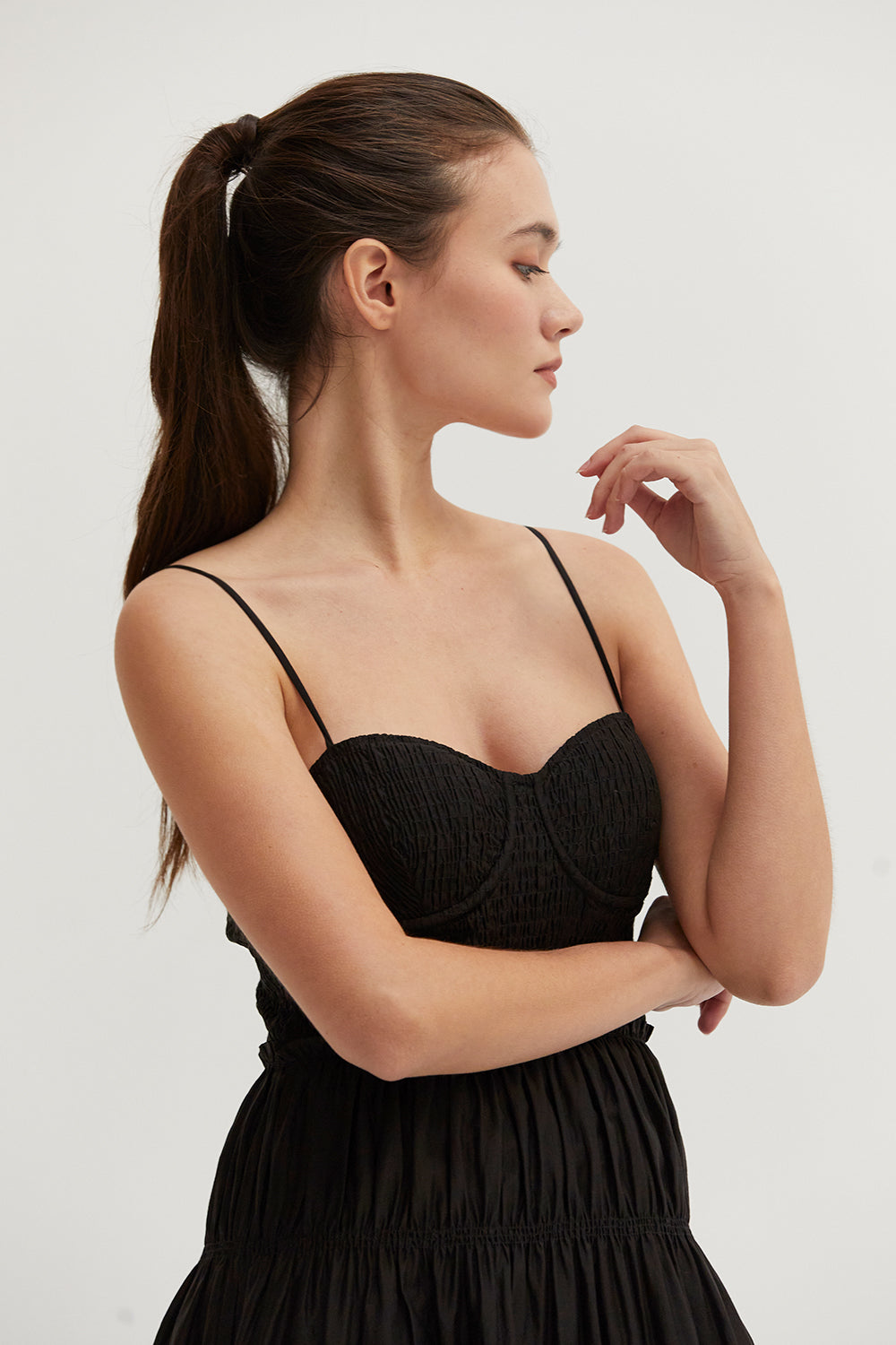 Tencel Blend Midi Dress