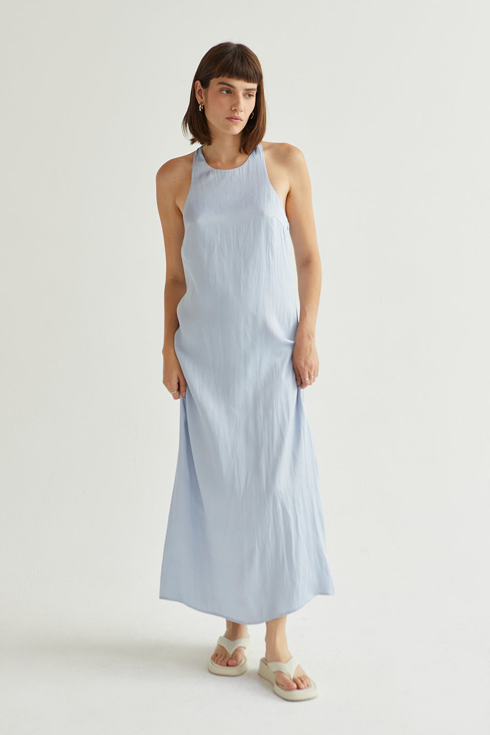 Diana Back Twist Slip Dress