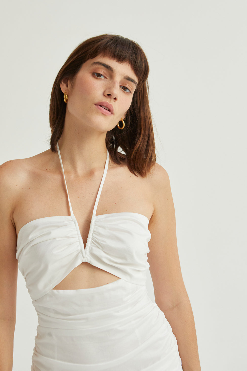 Heather Drop Waist Midi Dress