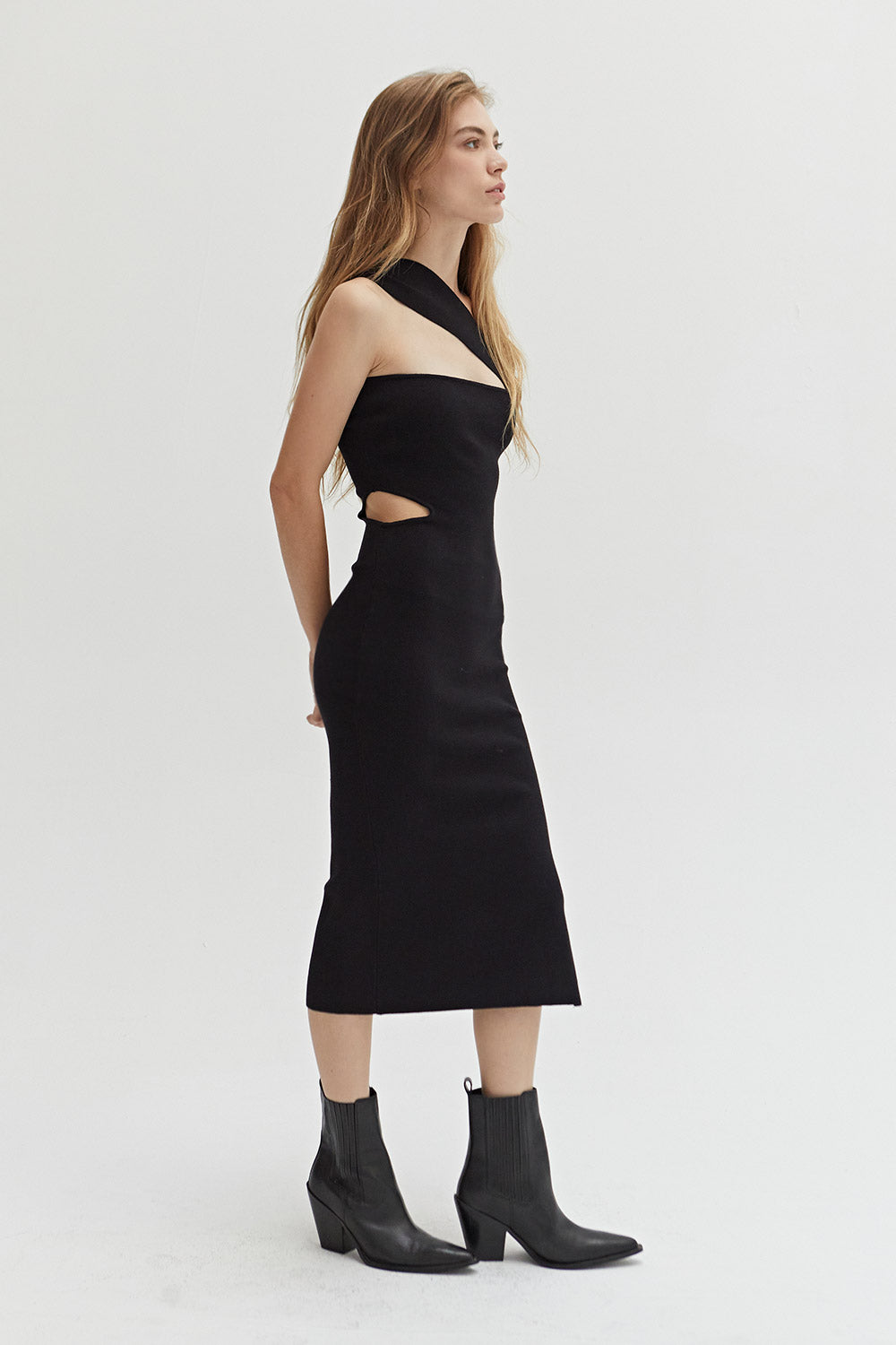 Savannah One Shoulder Knit Dress