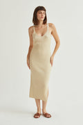 Monnie Ribbed Knit Midi Dress