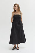 Rhea Pleated Midi Dress