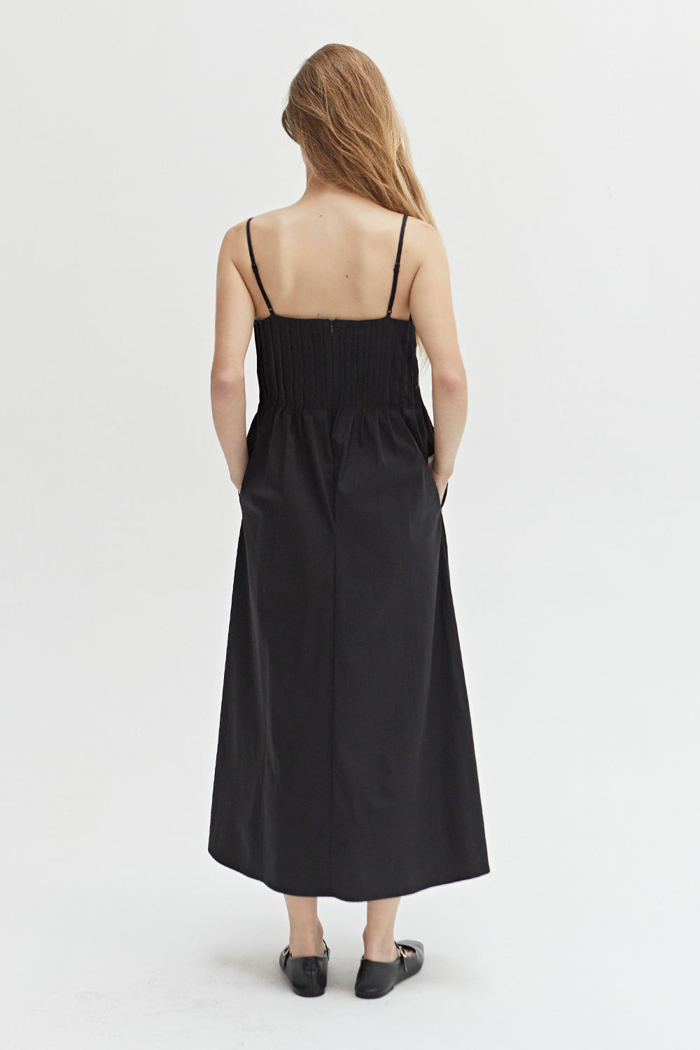 Rhea Pleated Midi Dress