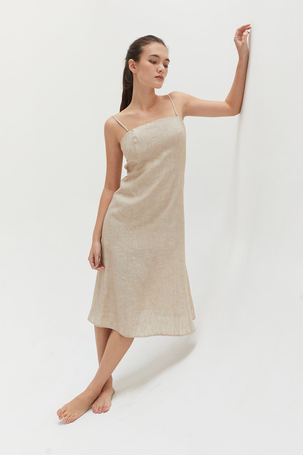 Sofia Linen Midi Dress