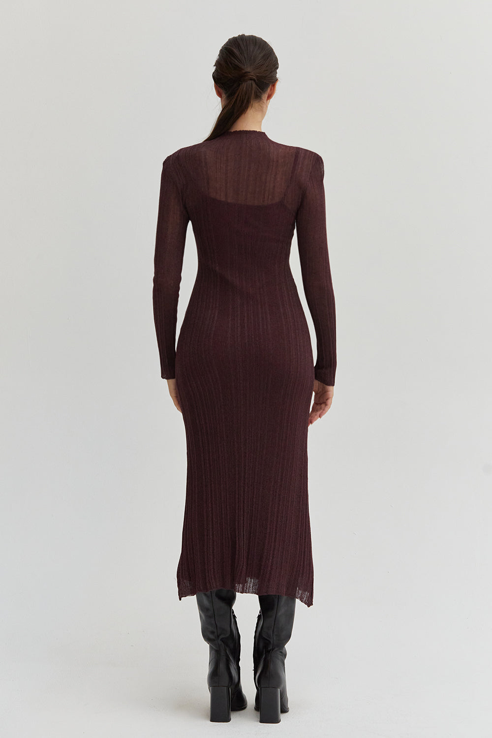 Rexie Sheer Lurex Maxi Dress