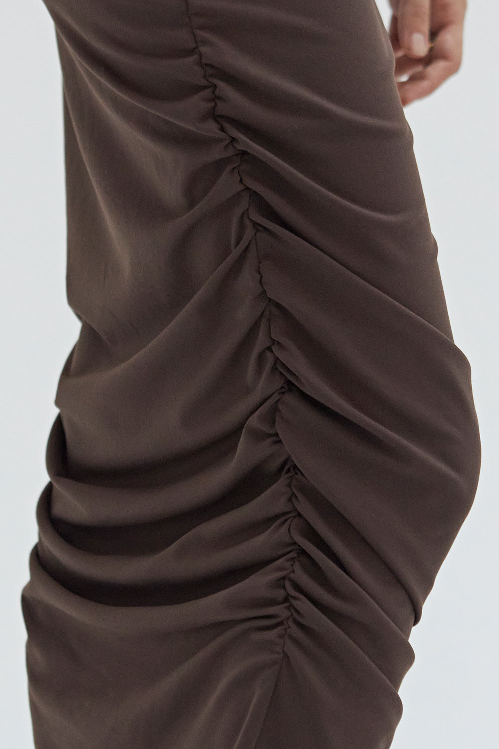 Elize Mock Neck Knit Midi Dress