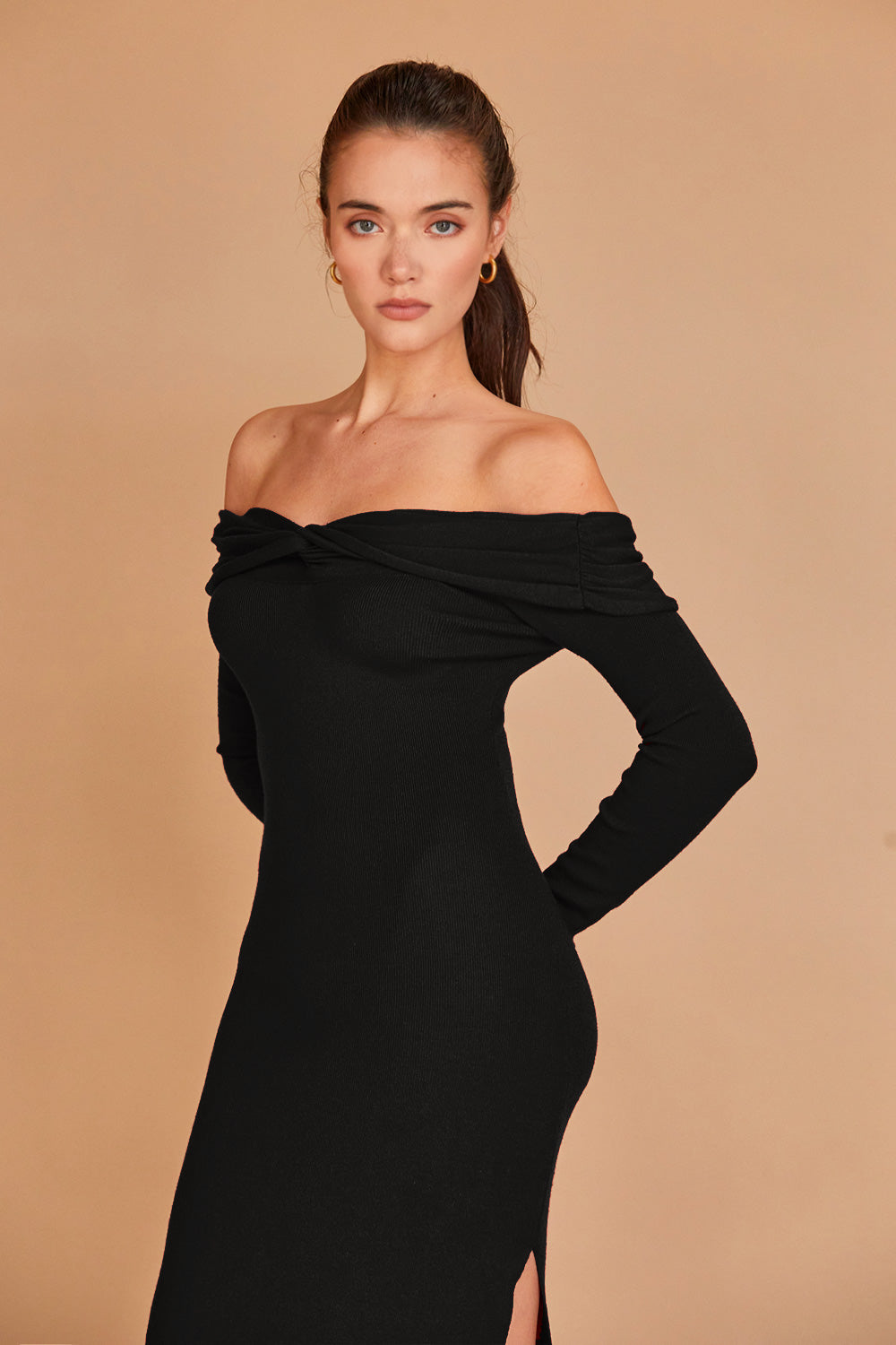 Ember Off Shoulder Sweater Dress