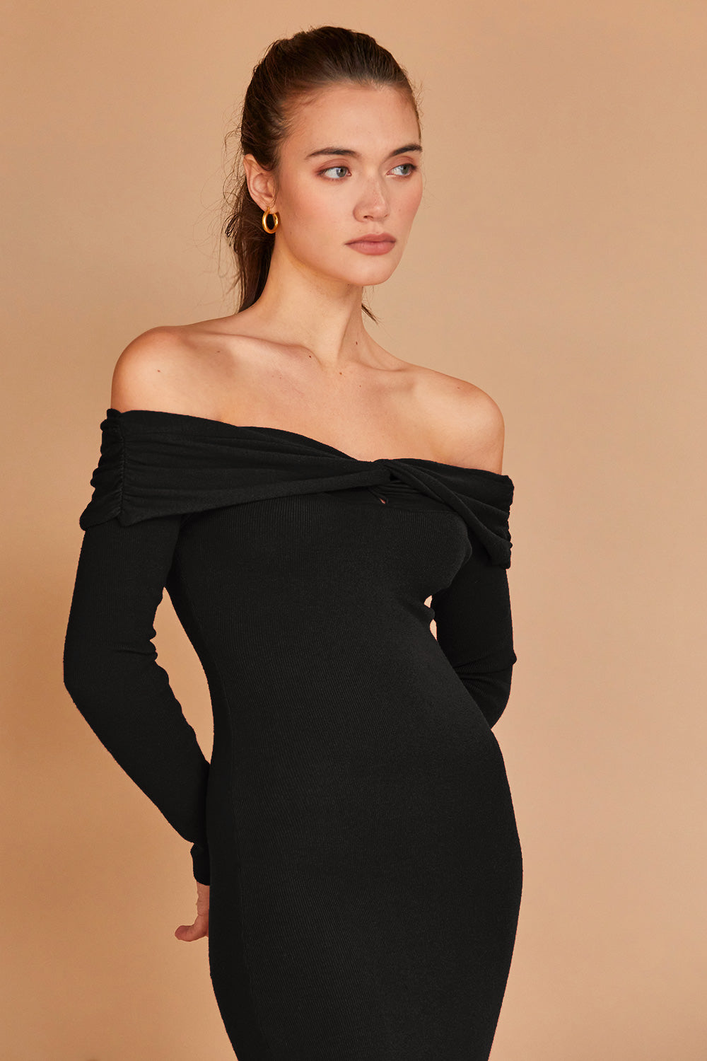 Ember Off Shoulder Sweater Dress
