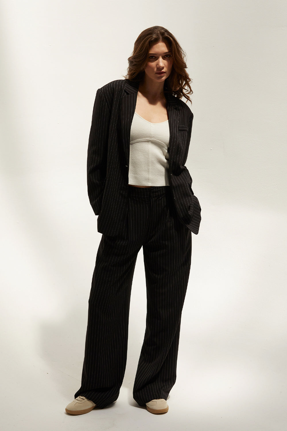 Pinstriped Blazer