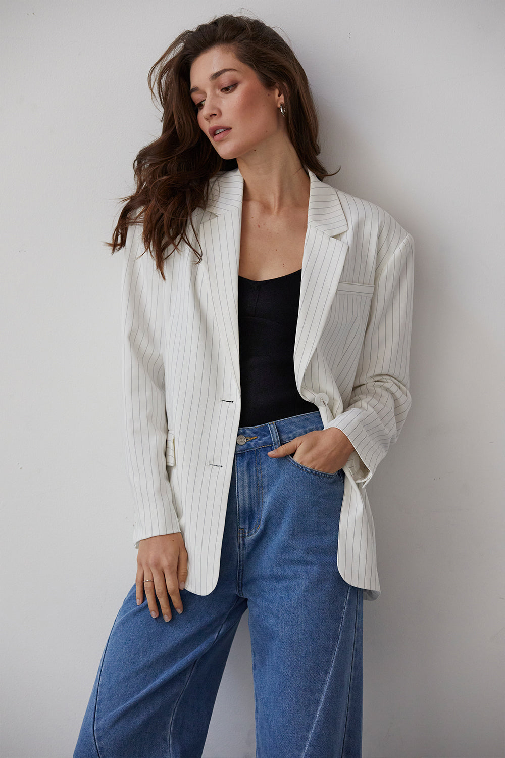 Pinstriped Blazer