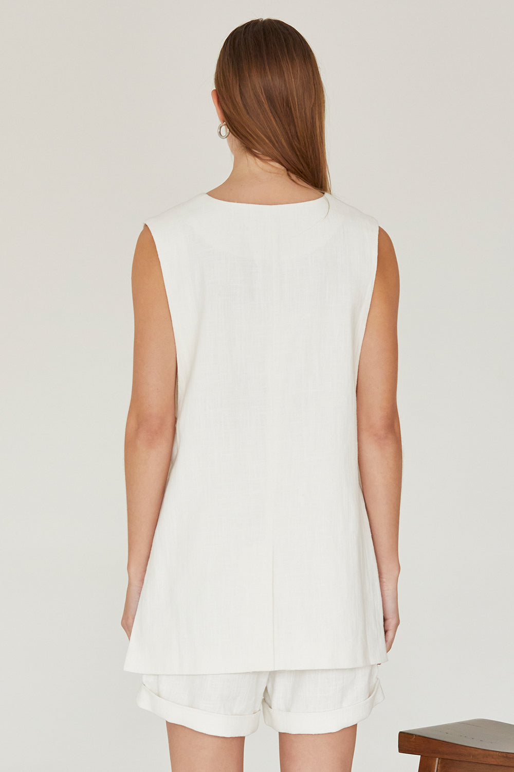McKenna Linen Blazer Vest