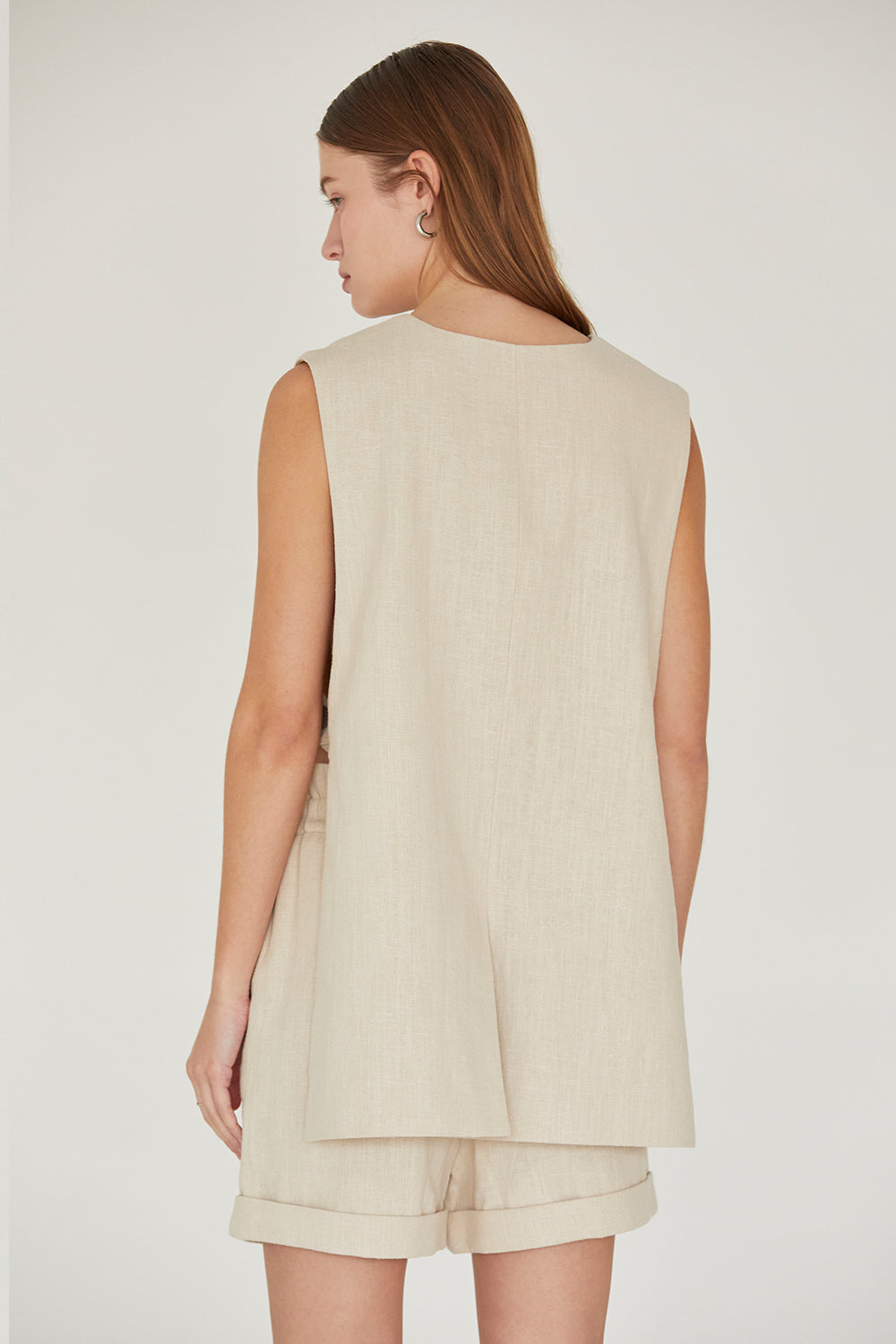McKenna Linen Blazer Vest