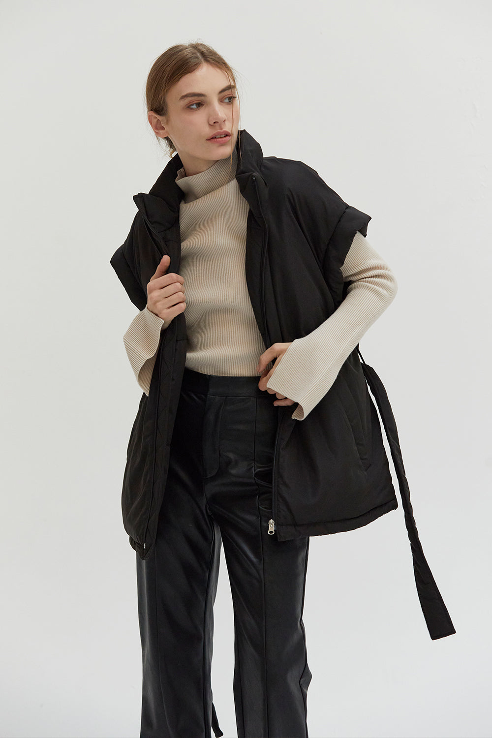 Elliot Mock Neck Puffer Vest