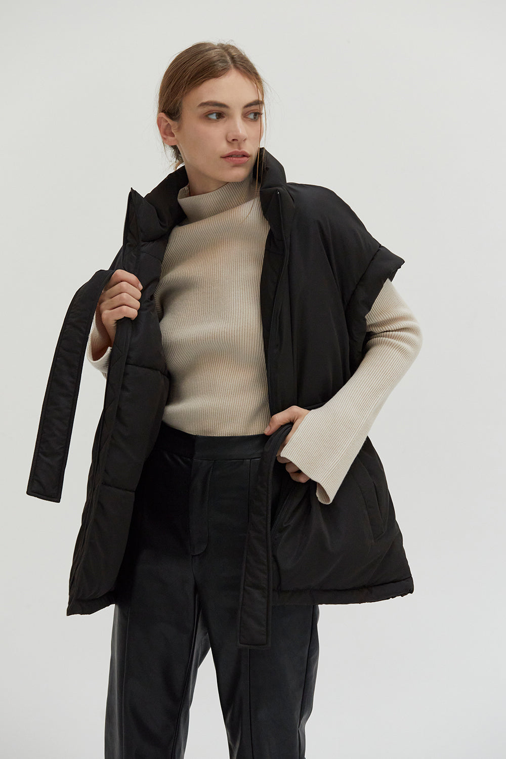 Elliot Mock Neck Puffer Vest
