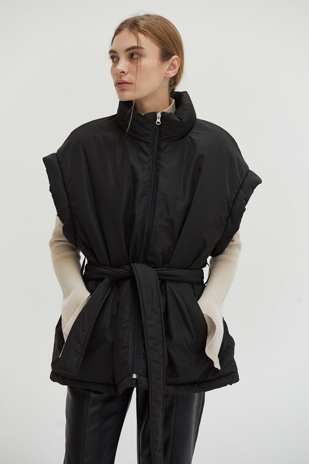 Elliot Mock Neck Puffer Vest