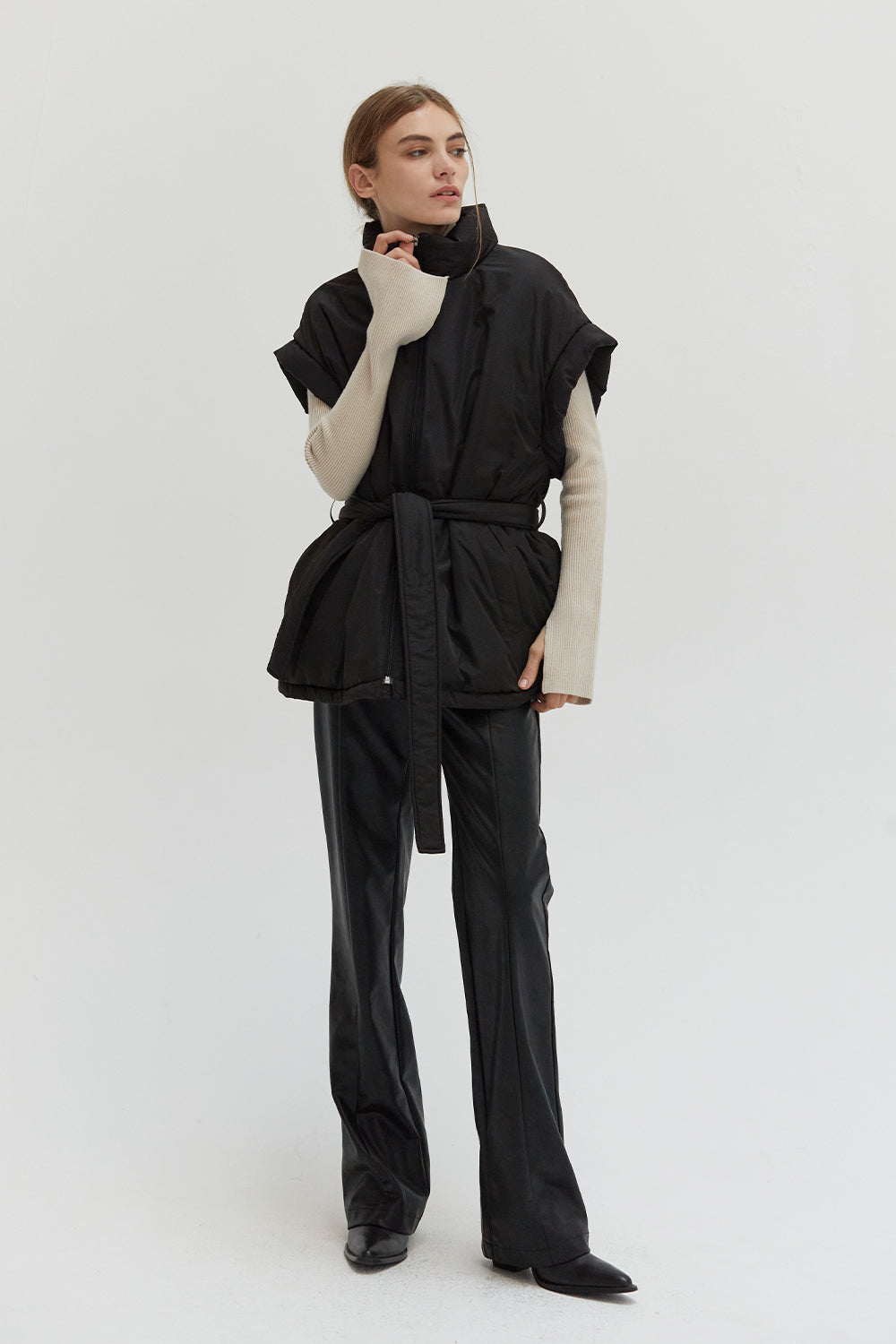 Elliot Mock Neck Puffer Vest