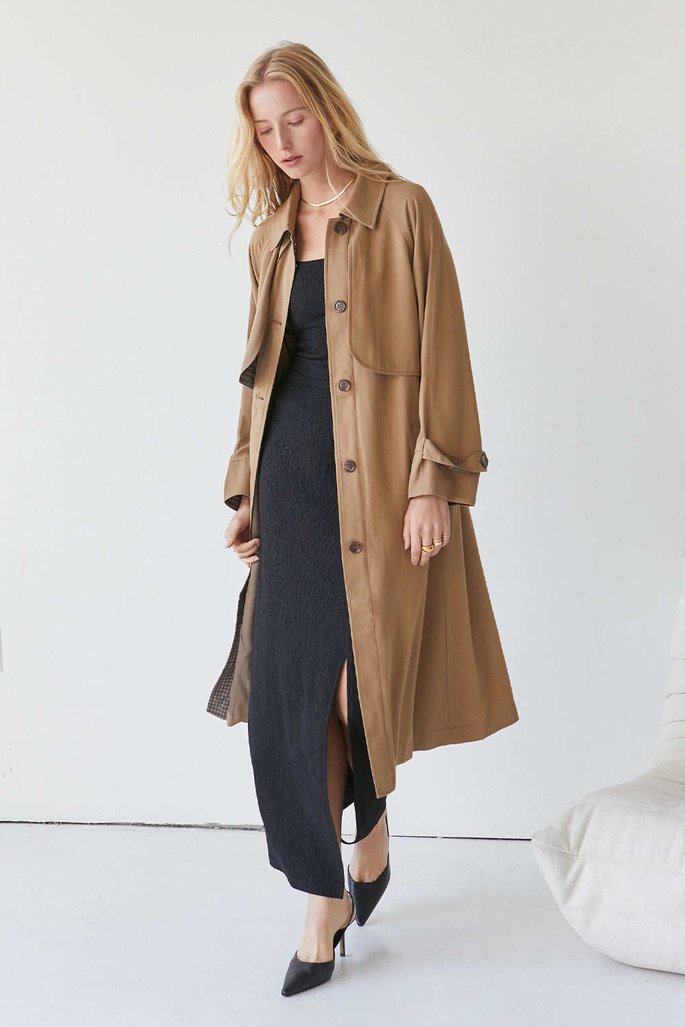Susie Tencel Trench Coat