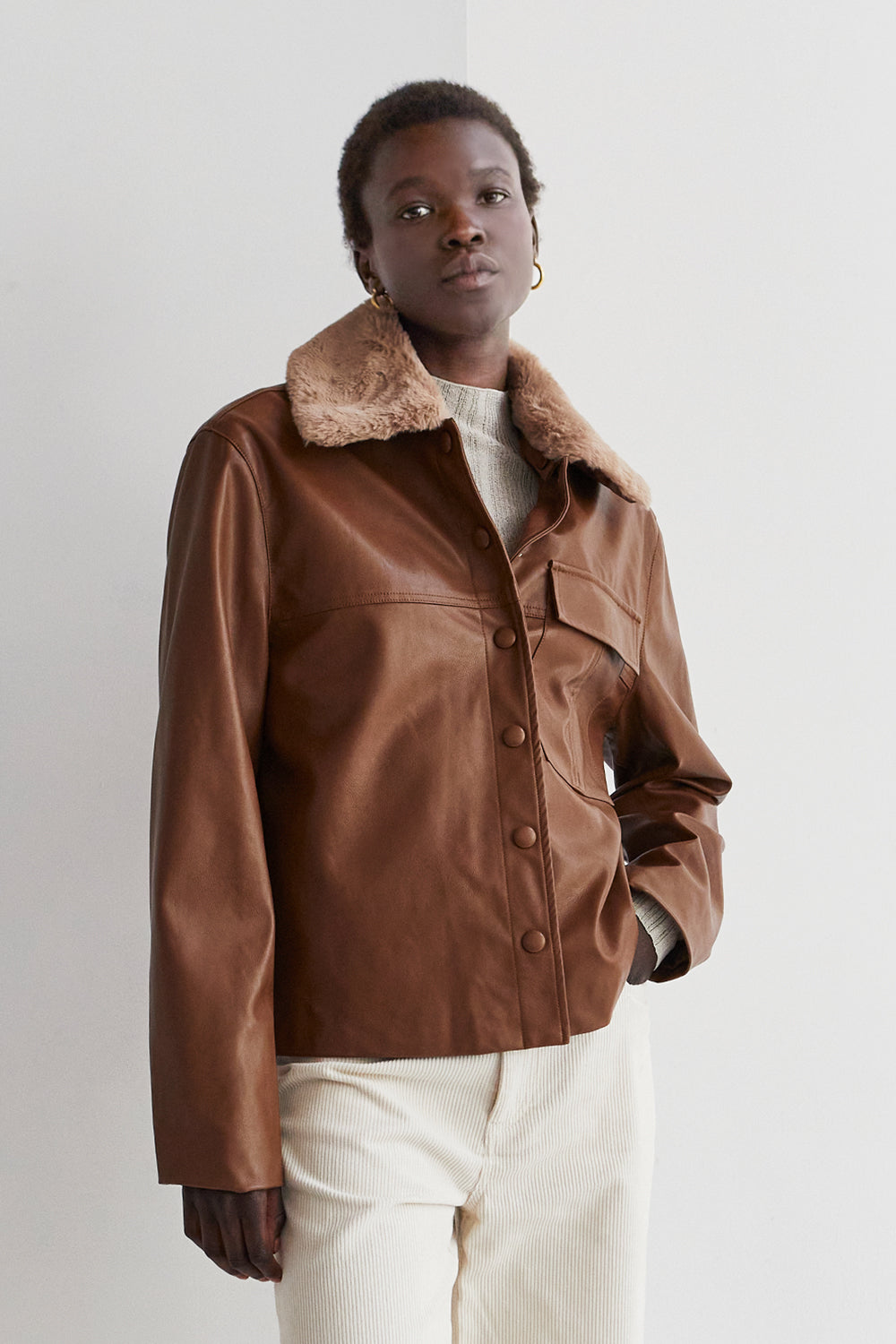 Vegan Leather Jacket