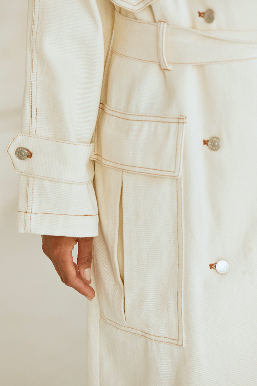 Jacqueline Denim Trench Coat