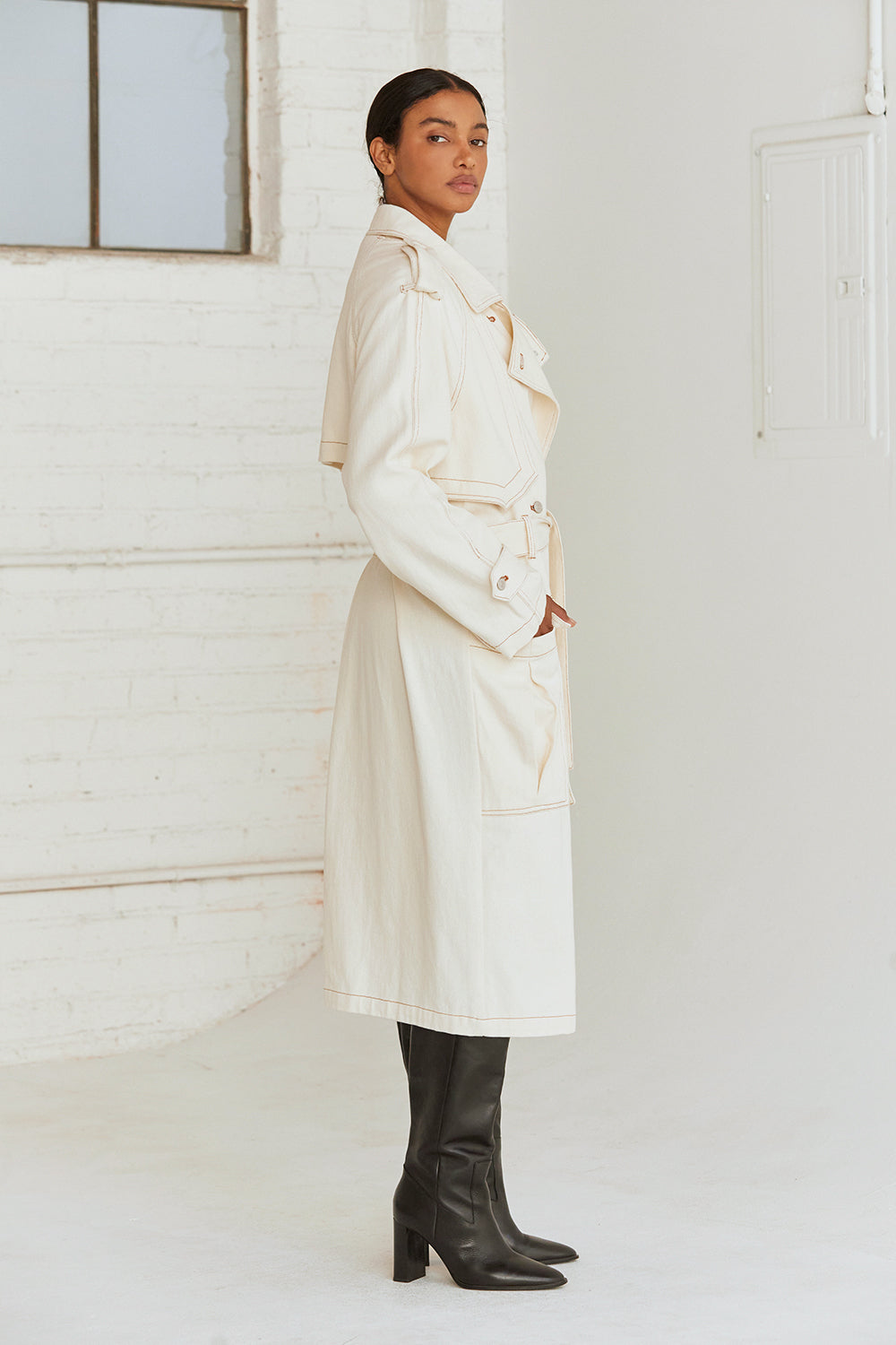 Jacqueline Denim Trench Coat