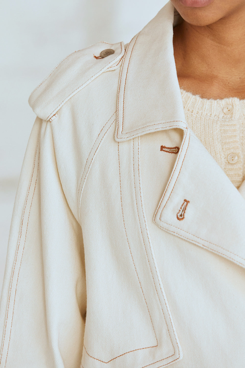 Jacqueline Denim Trench Coat