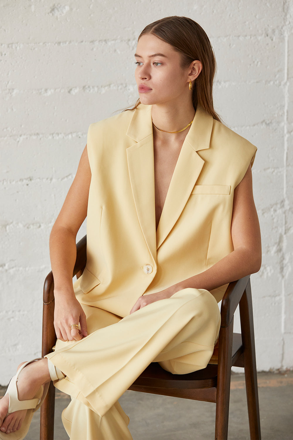 Sasha Oversized Blazer Vest