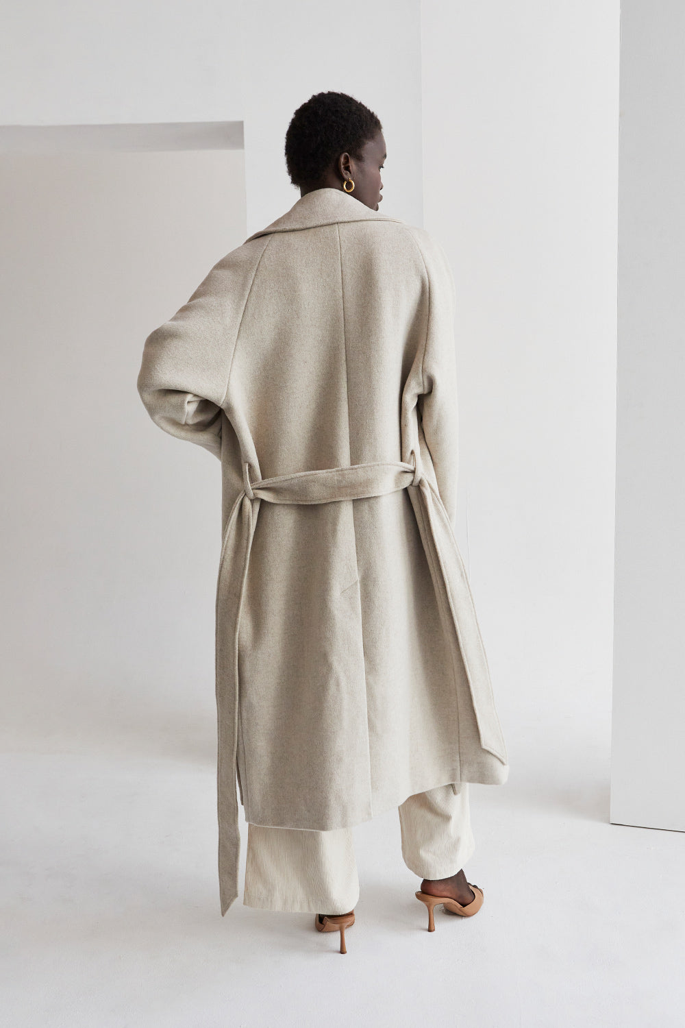 Dakota Wool Blend Wrap Coat