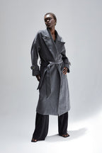 Dakota Wool Blend Wrap Coat
