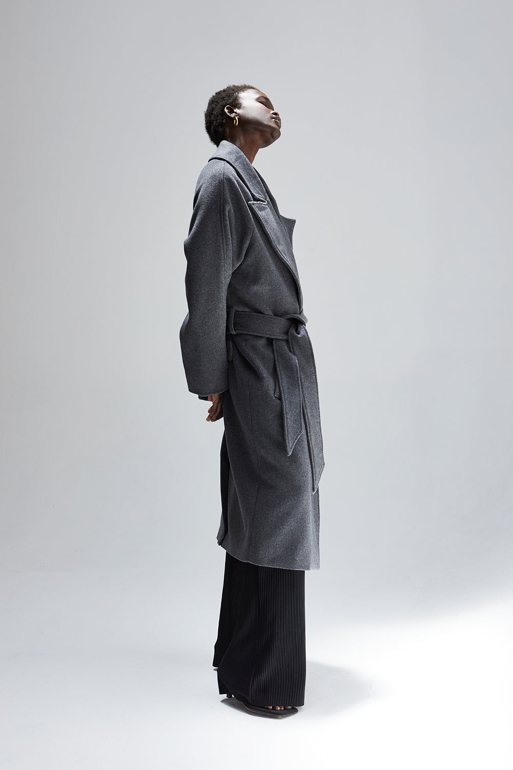 Dakota Wool Blend Wrap Coat