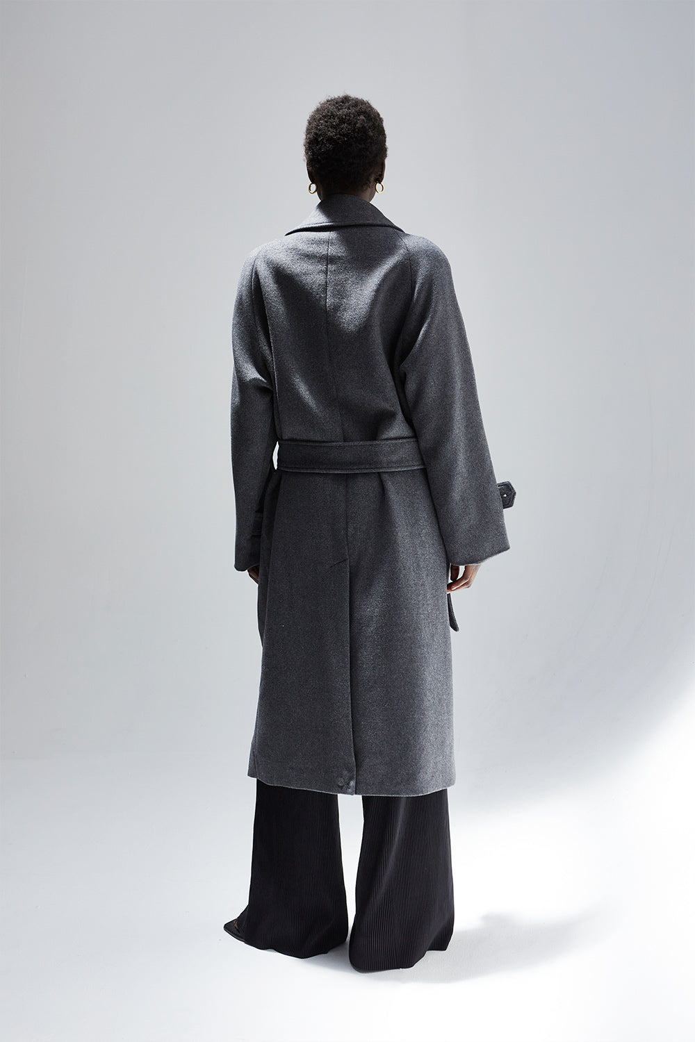 Dakota Wool Blend Wrap Coat