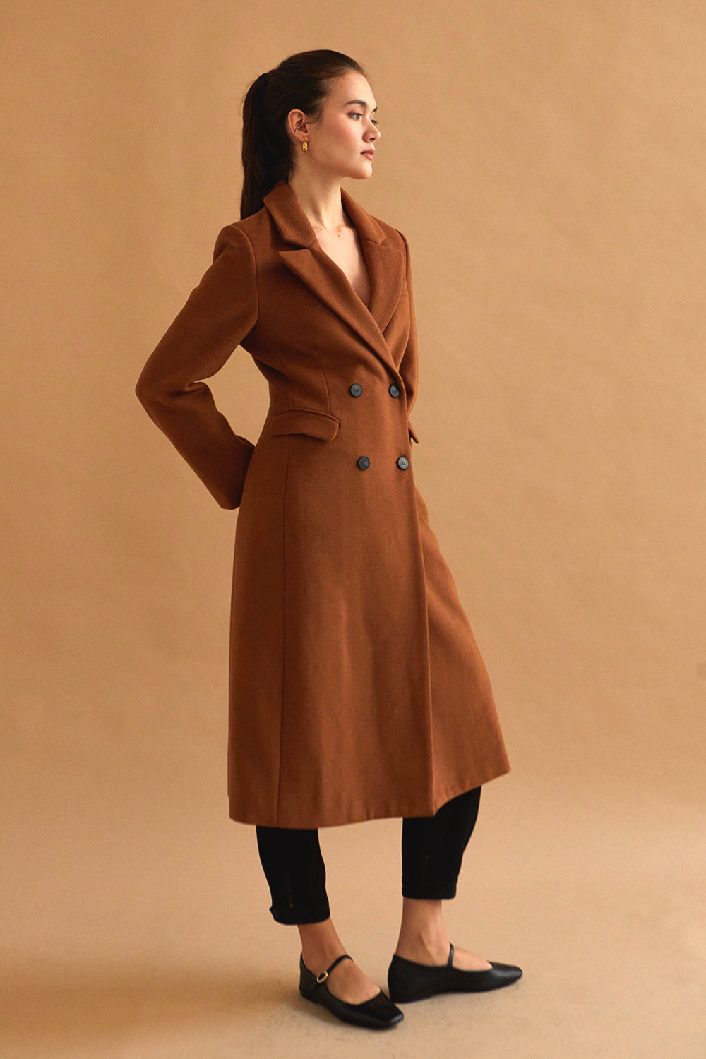 Frances Wool Blend Blazer Coat