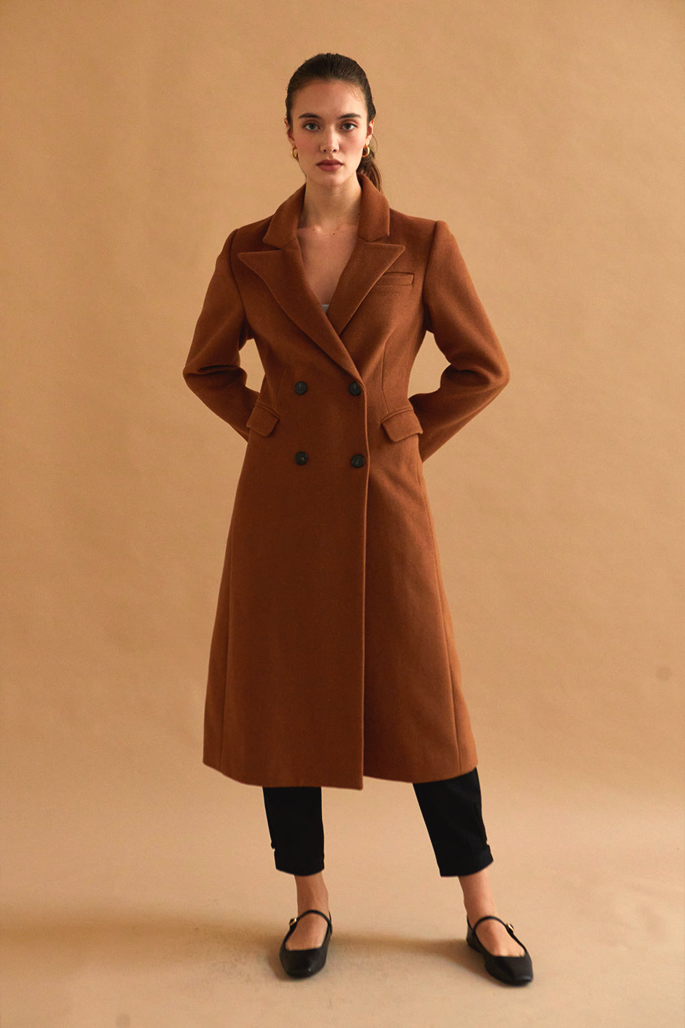 Frances Wool Blend Blazer Coat