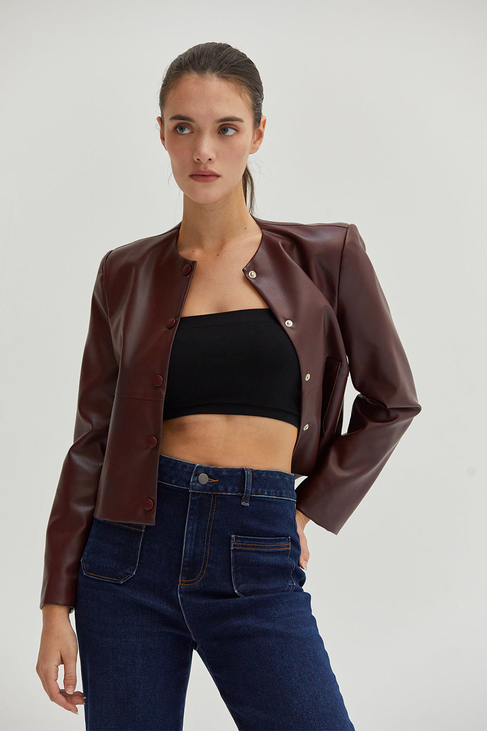 Georgina Vegan Leather Jacket