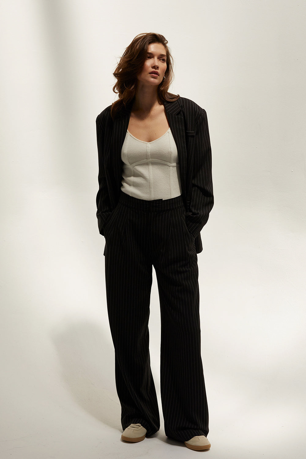 Pinstriped Trousers