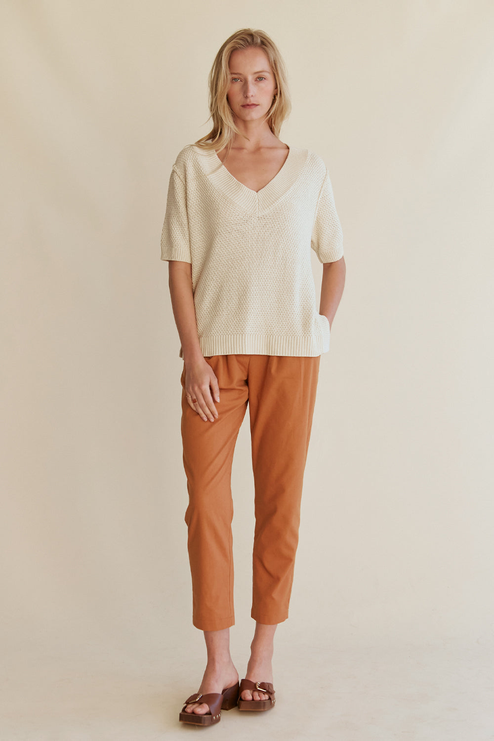 Linen Tapered Pants