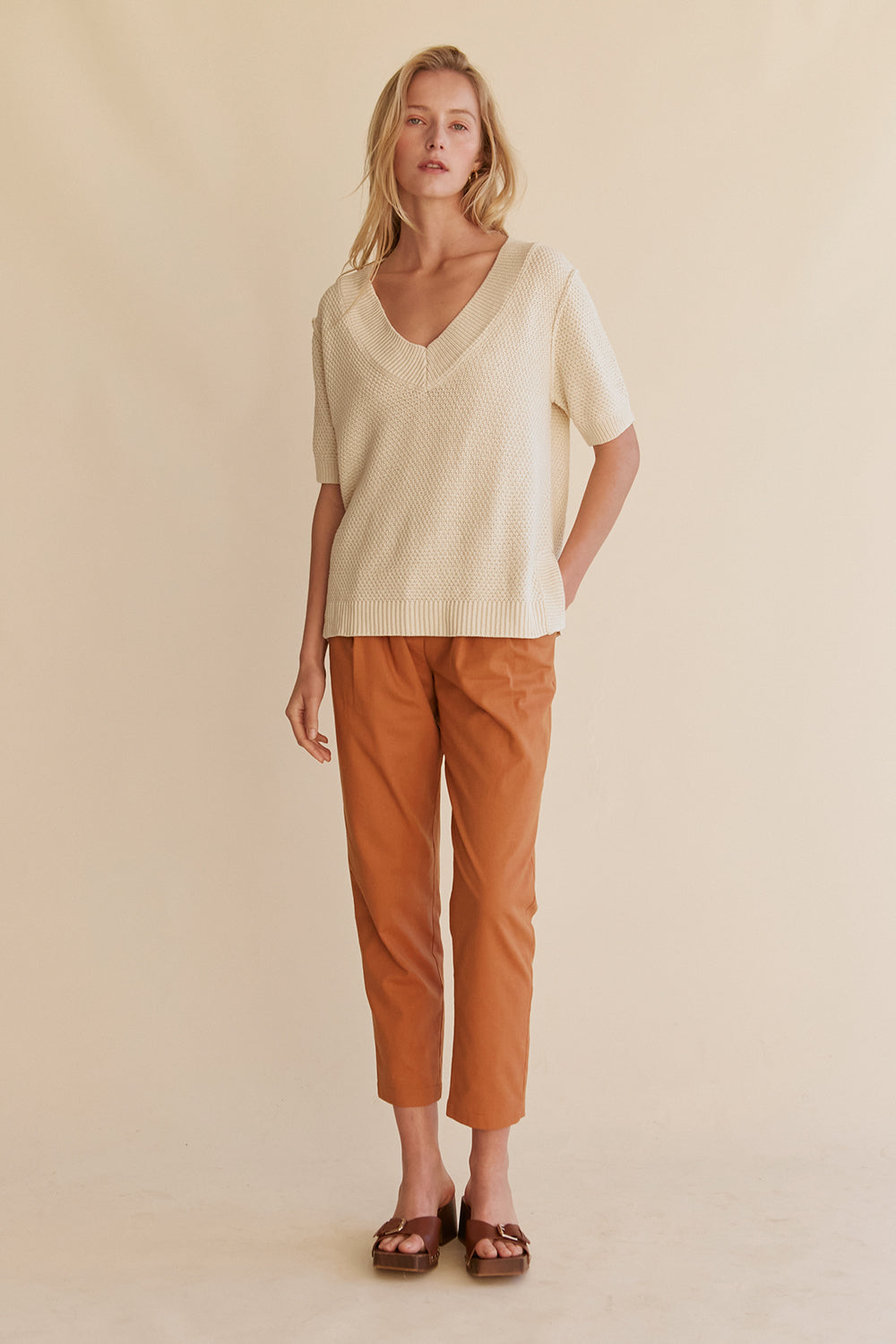Linen Tapered Pants