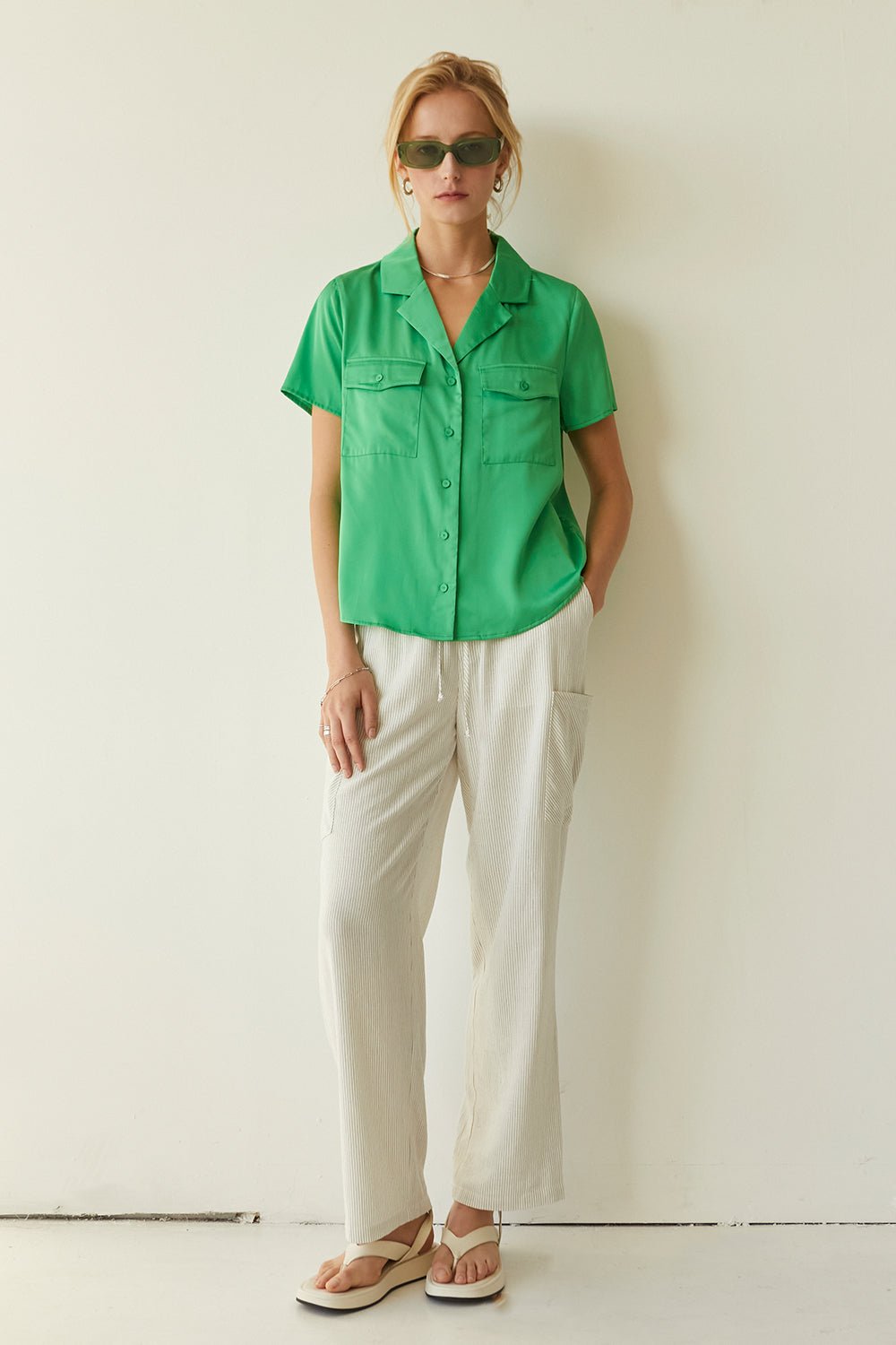 Carly Pinstripe Pants